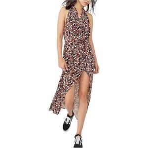 Free People Daria Maxi Dress Halter Black Combo Size Small NWT